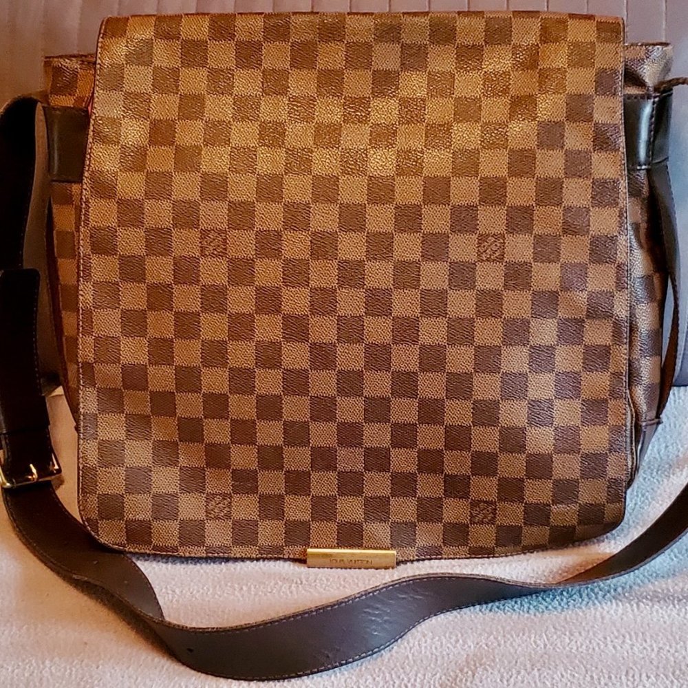 LOUIS VUITTON DAMIER EBENE BASTILLE SHOULDER BAG, VINTAGE